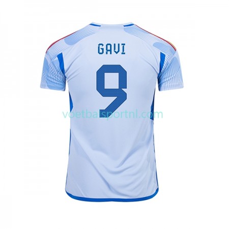 Spanje Gavi 9 Uit Shirt World Cup 2022